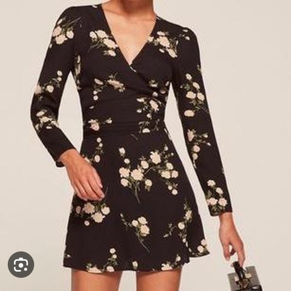 NWT Reformation Zircon Contessa Mini Wrap Dress - Picture 4 of 9